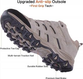 img 1 attached to TFO Non-Slip Hiking Shoes Men Waterproof Breathable Lightweight Sneakers For Outdoor Trekking Walking