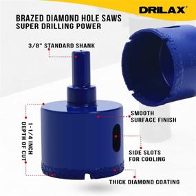 img 3 attached to 💎 Diamond Ceramic Porcelain Countertop Tools: Enhanced Cutting Efficiency with Hole Saws & Accessories