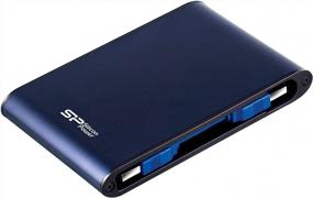 img 3 attached to 💦 Синий Silicon Power Armor A80 2TB Прочный Портативный Внешний Жесткий Диск - Водонепроницаемый, USB 3.0 для ПК, Mac, Xbox и PS4