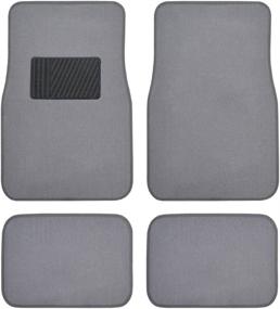 img 4 attached to BDK Gray Heavy Duty Front &Amp Interior Accessories : Floor Mats & Cargo Liners