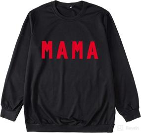 img 2 attached to Adorable Mommy and Me Casual Long Sleeve Sweatshirt Set for Fall/Winter