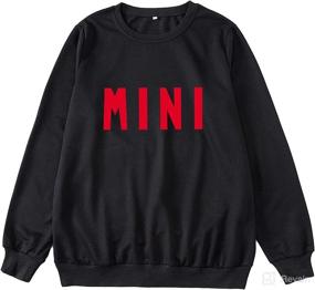 img 1 attached to Adorable Mommy and Me Casual Long Sleeve Sweatshirt Set for Fall/Winter