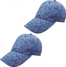 img 3 attached to Get Ready For The Outdoors With 2 Pack Classic Acrylic Baseball Caps, Adjustable Straps, Plain Colors