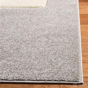 img 2 attached to 🐘 SAFAVIEH Carousel Kids Collection 3' x 3' Square Grey/Ivory CRK165B Elephant Non-Shedding Nursery Playroom Rug - Stylish and Durable Area Rug for Kids' Spaces