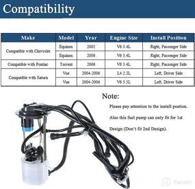 img 3 attached to High-Quality Fuel Pump Assembly with Pressure Sensor for Saturn Vue, Chevrolet Equinox, and Pontiac Torrent (2004-2006/2005-2006/2006) - Reliable Performance Guaranteed