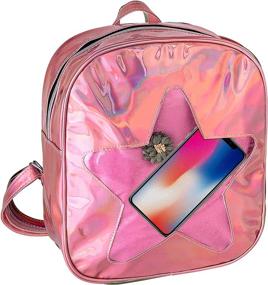 img 4 attached to Hologram Laser Clear Transparent Backpack Kids' Furniture, Decor & Storage : Backpacks & Lunch Boxes
