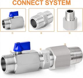 img 3 attached to 3/4-Inch Male Pipe X 3/4-Inch Male Pipe GASHER 5PCS Stainless Steel Reducer Adapter Fitting
