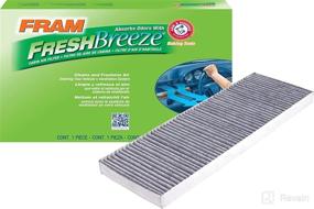 img 4 attached to 🚗 FRAM Fresh Breeze Cabin Air Filter Replacement with Arm and Hammer Baking Soda for Car Passenger Compartment in Select GM Vehicles - Easy Install, CF9119A (White)