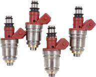 4x 16600-86g00 fuel injectors for nissan pickup 2.4l 1995/d21 1990-1994 2.4l logo