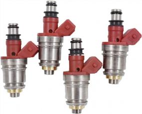 img 4 attached to 4X 16600-86G00 Fuel Injectors For Nissan Pickup 2.4L 1995/D21 1990-1994 2.4L