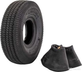 img 4 attached to 🔧 Marathon 4.10/3.50-4" Air Filled Hand Truck Tire and Inner Tube- Ideal for All-Purpose Utility Applications