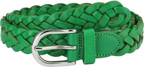 img 3 attached to Falari Womens Leather Braided Stainless Women's Accessories ~ Belts