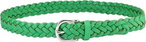 img 1 attached to Falari Womens Leather Braided Stainless Women's Accessories ~ Belts