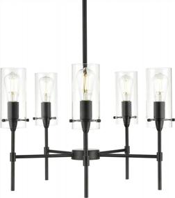 img 3 attached to Linea Di Liara Effimero 5-Light Black Chandeliers For Dining Room Farmhouse Dining Room Light Fixture Over Table Modern Kitchen Chandelier Pendant Light Fixtures, UL Listed