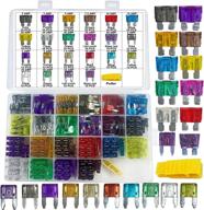 🚗 muhize 242 pcs car fuses assortment kit - blade standard & mini sizes (2a-40a) - automotive replacement fuse for car, truck, boat, suv, rv, camper логотип