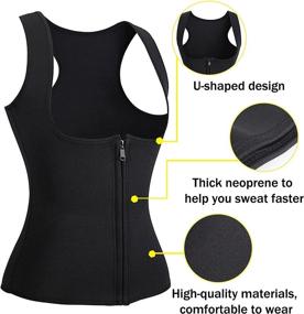 img 2 attached to Rolewpy Neoprene Waist Trainer For Women - Hot Slimming Sauna Vest With Tummy Control For Weight Loss And Body Shaping