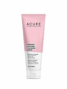img 4 attached to ACURE 100% Vegan Cleansing Cream For Sensitive Skin With Peony Extract & Chamomile - Soothes, Hydrates, And Cleanses 4 Fl Oz