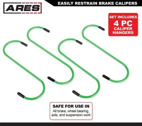 img 3 attached to 🔧 ARES 18060-4-Piece Brake Caliper Hanger Set - Green Rubber Tipped Hooks Safely Secure Calipers and Minimize Potential Brake Hose Damage