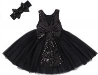 baby girls tutu dress with lace and big v-back, perfect for flower girls, with belt and bow decoration - cilucu логотип