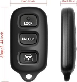 img 3 attached to 🔑 Toyota Key Fob Replacement: KRSCT Fits 4Runner 1999-2009, Sequoia 2003-2007 - HYQ12BAN, HYQ12BBX, HYQ1512Y