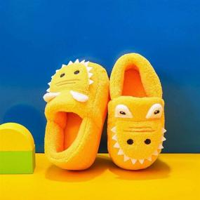 img 1 attached to Slippers for Toddler Boys: 🦖 MOFEEDOUKA Dinosaur Indoor Shoes at Slippers Shop