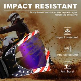 img 1 attached to 🏍️ Ultimate ATV Goggles: High-Quality Motocross Goggles for Off-Road Riding - Men, Women, Adults, and Youths