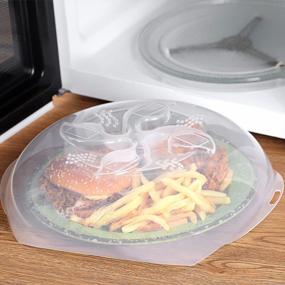 img 2 attached to Say Goodbye To Messy Microwaves: Protect Your Food With ZFITEI'S Microwave Splatter Cover