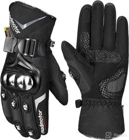 img 4 attached to 🧤 Waterproof Winter Motorcycle Gloves by ILM - Touchscreen Warm Glove for Men and Women, Ideal for ATV, UTV, Snowmobile, Skiing, and Cycling