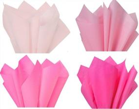 img 1 attached to 🎁 Pink Mix 1 - Premium Tissue Paper for Gift Wrapping - 96 Sheets - 15"x20" Gift Wrap Tissue