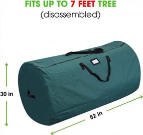 img 3 attached to Efficiently Store Your Christmas Tree With ProPik'S 7-9 Ft Tall Storage Bag - Durable 600D Oxford Material With Sleek Zipper For Holiday Xmas Storage - 52” X 30” X 30” Artificial Tree Case (Green)