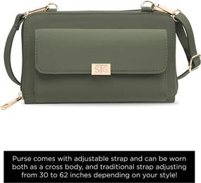 img 4 attached to 👜 Captiva Pockets Crossbody: Stylish Women's Handbags & Wallets with Crossbody Convenience