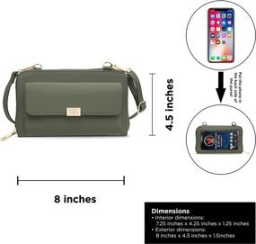 img 2 attached to 👜 Captiva Pockets Crossbody: Stylish Women's Handbags & Wallets with Crossbody Convenience