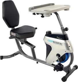 img 3 attached to Bluetooth-Enabled Recumbent Exercise Bike With 3-Way Adjustable Desk - EXERPEUTIC 2500