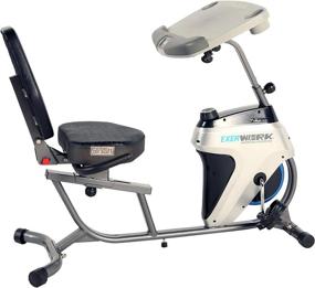 img 4 attached to Bluetooth-Enabled Recumbent Exercise Bike With 3-Way Adjustable Desk - EXERPEUTIC 2500