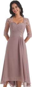 img 1 attached to Womens Sleeves Chiffon Beaded Evening Women's Clothing ~ Dresses