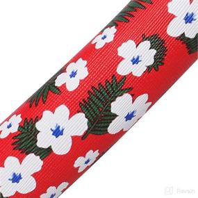 img 2 attached to Bompa 15 Steering Wheel Cover TPE Flower Print Steering Cover For Car SUV(Red)