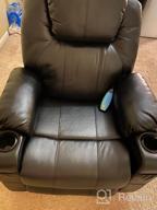 img 1 attached to CDCASA Electric Power Lift Recliner Chair With Massage, Heat, And USB Port For Seniors - 3 Positions, Side Pocket, Plush Fabric, Dark Gray review by Ismael Hennigan