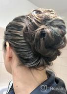 img 1 attached to Women'S Synthetic Hair Scrunchie Extension For Updos - Curly Wavy Messy Bun Chignon In Dark Brown By MORICA review by Sam Hansen