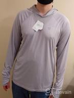 img 1 attached to Men'S Long Sleeve Sun Protection Fishing Hoodie Shirt With UPF 50+ review by Trey Crosland
