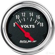 ⚡ auto meter 2592 classic chrome electric voltmeter gauge logo