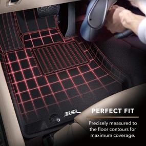 img 3 attached to 3D MAXpider Custom Fit Second Row All-Weather Floor Mat For Select Ford Fusion/ Lincoln MKZ Models - Kagu Rubber (Tan)