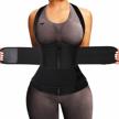 neoprene waist trainer vest for women - double tummy control sweat suit with trimmer belts - body shaper for effective workout logo