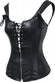 img 3 attached to Steampunk Corset Bustier - Vintage Renaissance Style By Bslingerie® For Women