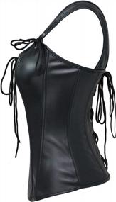 img 2 attached to Steampunk Corset Bustier - Vintage Renaissance Style By Bslingerie® For Women
