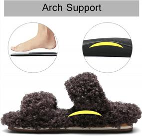 img 2 attached to Women'S Cute Open Toe Slippers With Arch Support And Fashion Sandals For Young Girls