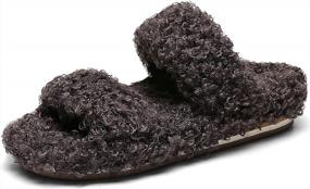 img 4 attached to Women'S Cute Open Toe Slippers With Arch Support And Fashion Sandals For Young Girls