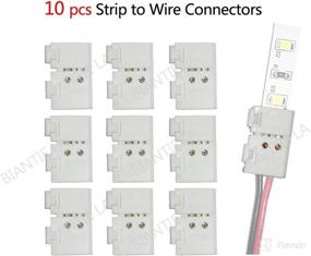 img 3 attached to 🔌 10 Pack 2 Pin LED Strip Connector Biantie La Unwired Clips - Easy Solderless Connection for 12v 24v Single Color Lights