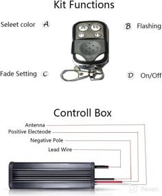 img 1 attached to Enhance Your Vehicle's Aesthetic with the Kingshowstar 4 Key LED RGB Controller for LED Motorcycle Car Strip Pod Light