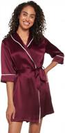 luxurious women's dressing gown: myk 100% mulberry silk shawl-collar robe logo