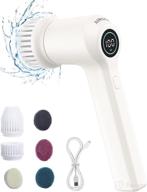 🧼 airsee electric spin scrubber for bathroom cleaning, cordless power spin cleaner, rechargeable handheld cleaner with 6 replacement brush heads for tiles, tubs, sinks, floors, kitchens logo